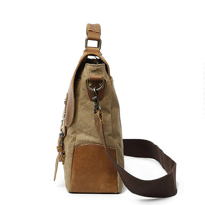 Robust Briefcase Made of Durable Canvas and Leather Stornfield