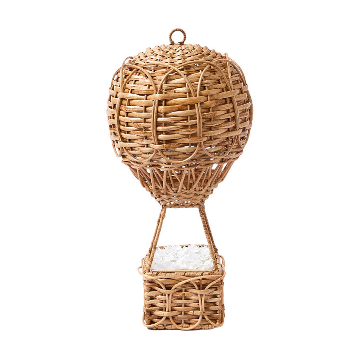 Handwoven storage basket in hot air balloon design Stornfield