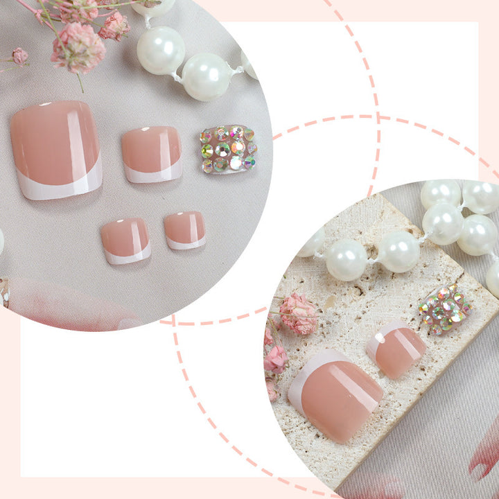 Artificial nail set with glamorous 3D decorations Stornfield