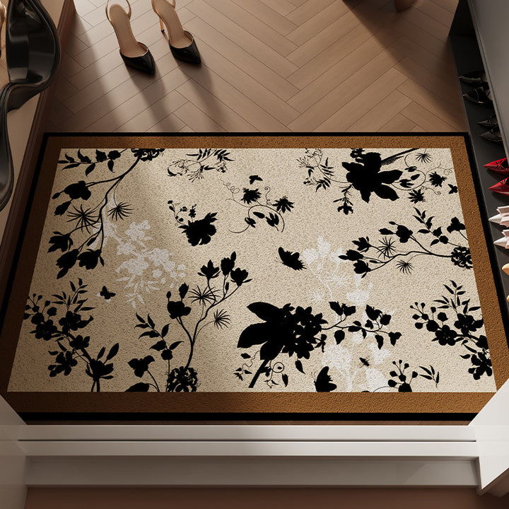 Floral Patterned Welcome Mat