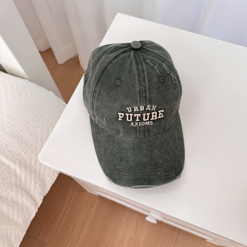 Men's Distressed Cotton Adjustable Baseball Cap Stornfield