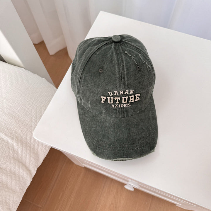 Men's Distressed Cotton Adjustable Baseball Cap Stornfield