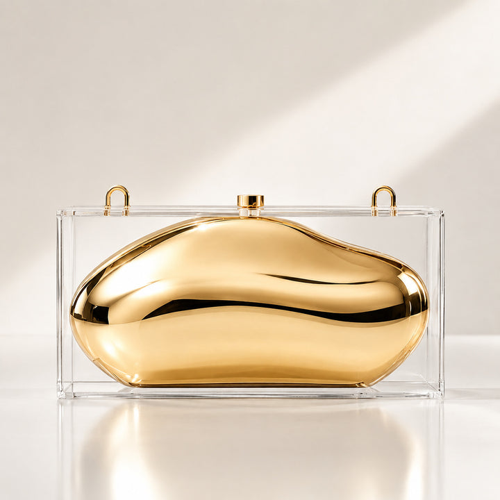 Modern Sculptural Acrylic Clutch