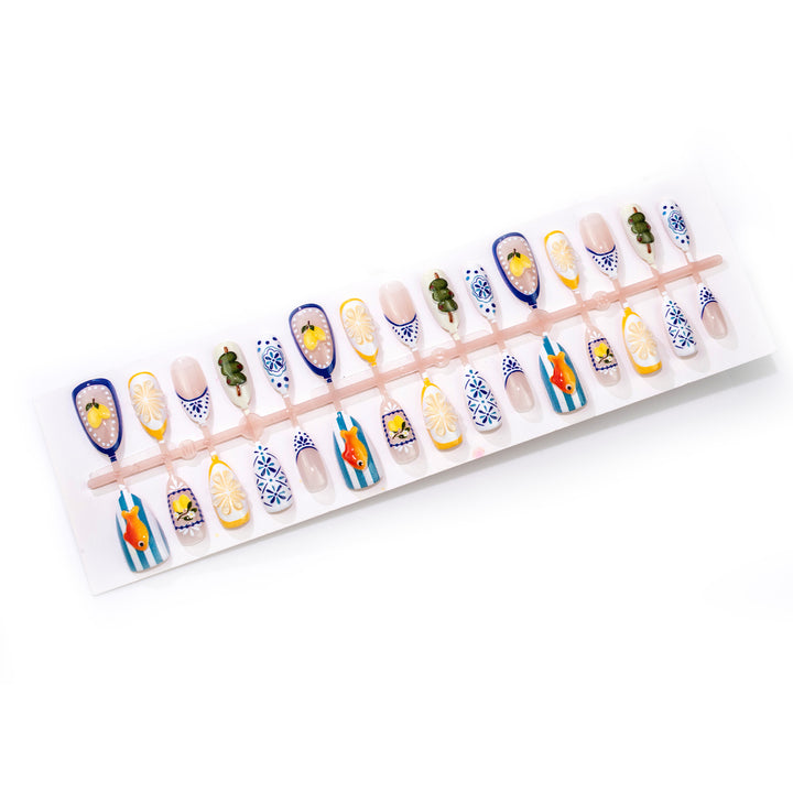 Artistic Themed Press-On Nail Set Stornfield