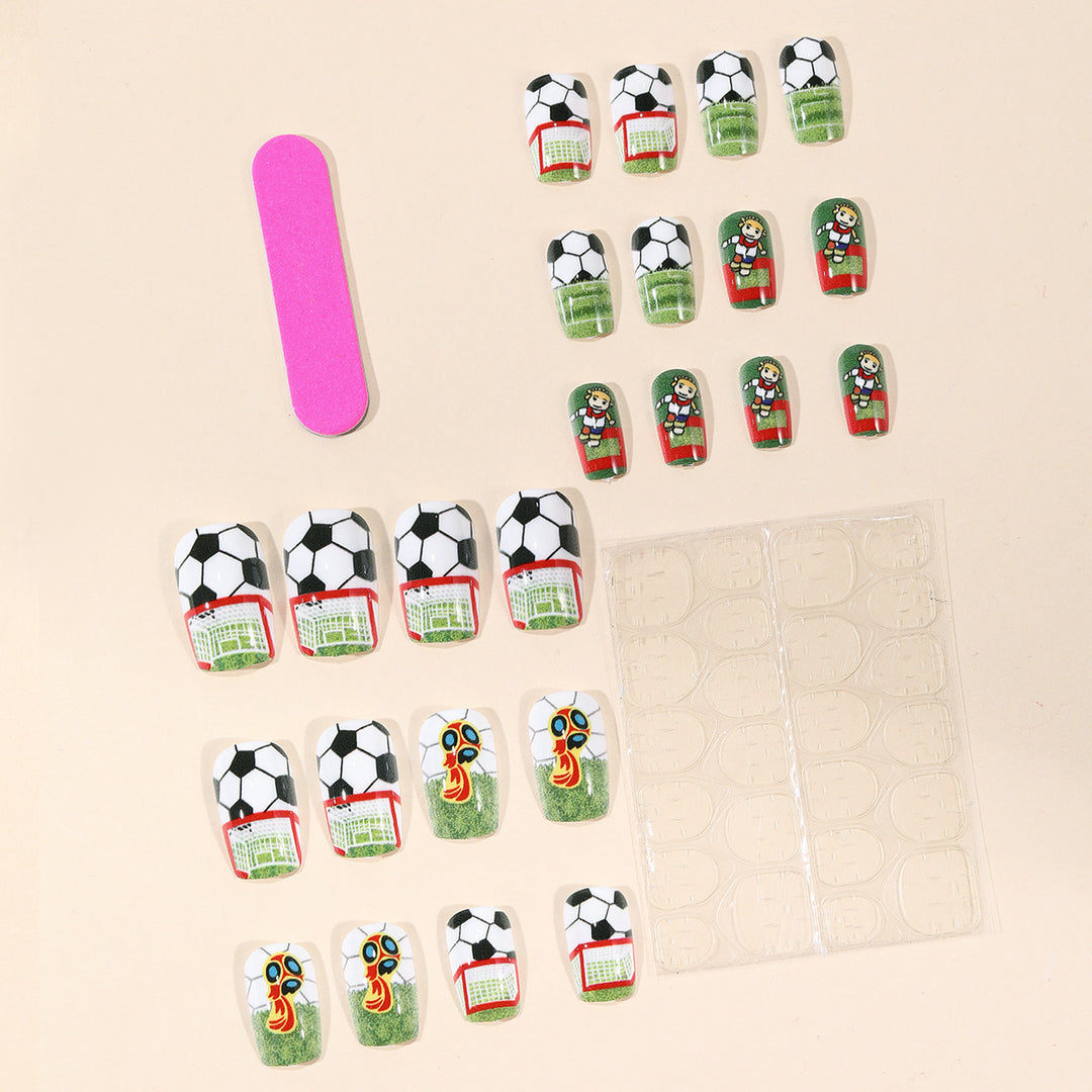 Soccer-Themed 3D Nail Art Extensions Stornfield