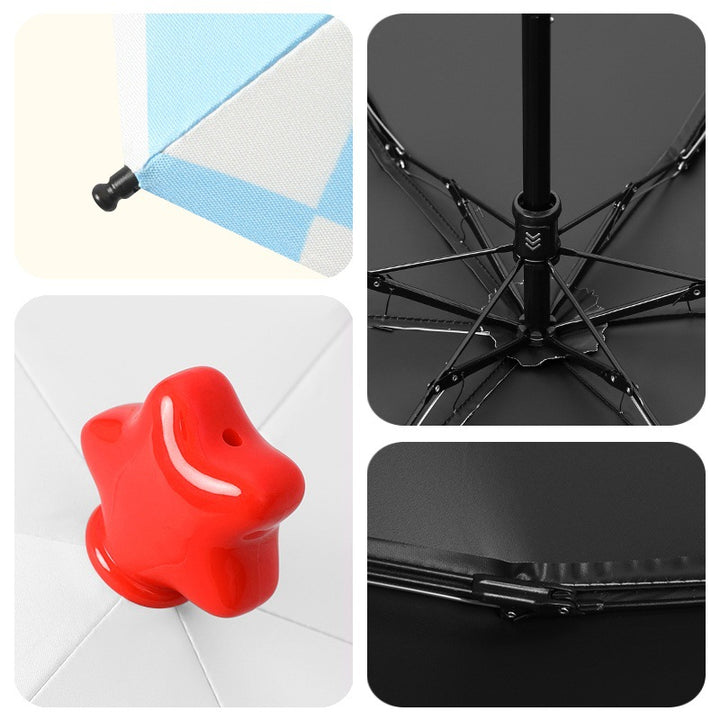 Women's creative and playful folding umbrella with sporty design Stornfield