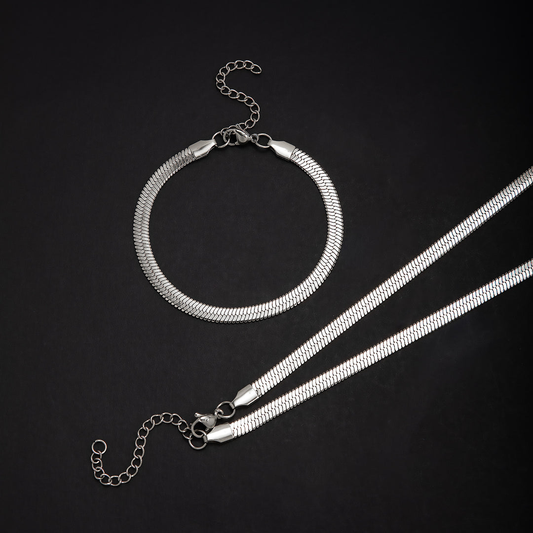 Elegant Herringbone Chain Jewelry Set Stornfield