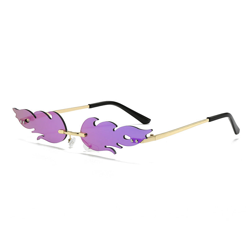 Ladies extravagant sunglasses in creative flame design Stornfield