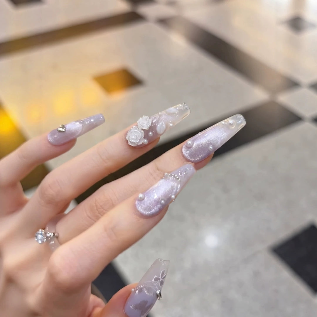 Elegant Decorative Press-On Nail Enhancements Stornfield