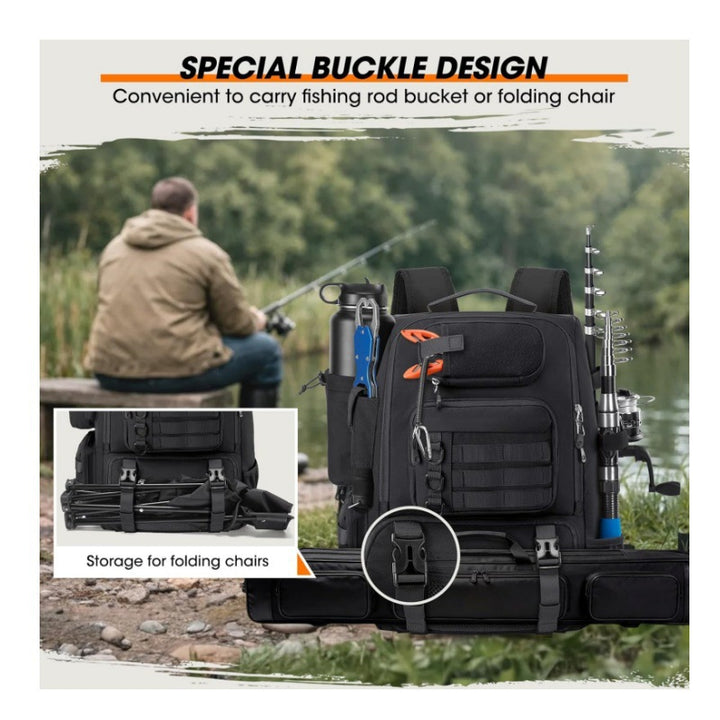 Multi-Functional Outdoor Fishing Backpack Stornfield