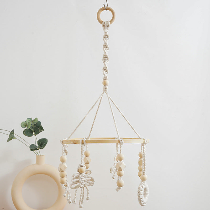 Macrame Baby Mobile with Natural Beads Stornfield
