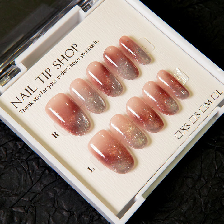 Ombre Glitter Press-On Nails