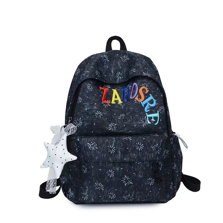 Casual Star-Patterned Backpack Stornfield
