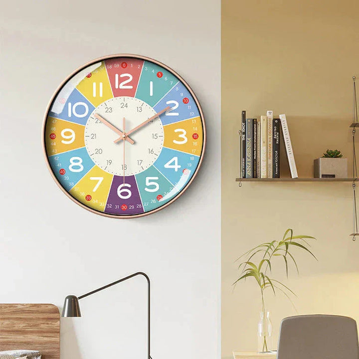 TickTockEase Silent Wall Clock for Kids Stornfield