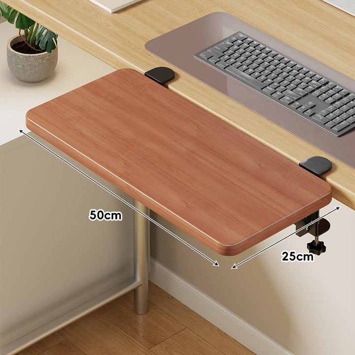 Under-Desk Sliding Keyboard Tray and Desk Extender with Smooth Glide Mount