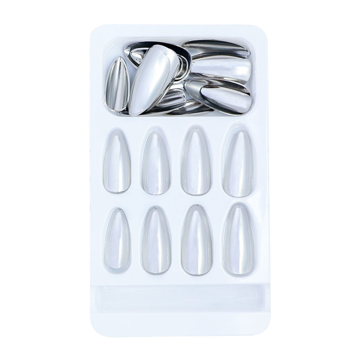 Elegant Mirror Finish Press-On Nail Set Stornfield
