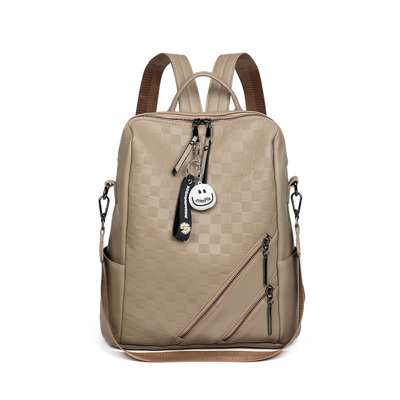 Checkered Pattern Stylish Backpack Stornfield