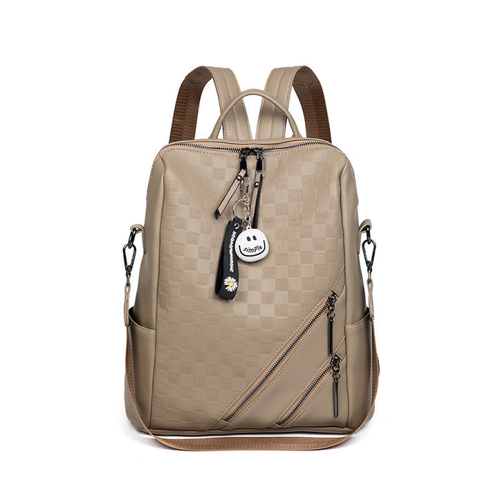 Checkered Pattern Stylish Backpack Stornfield