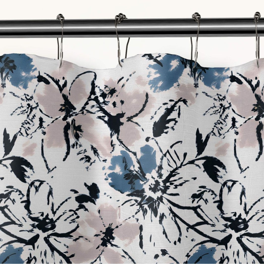 Artistic Floral Print Shower Curtain Stornfield