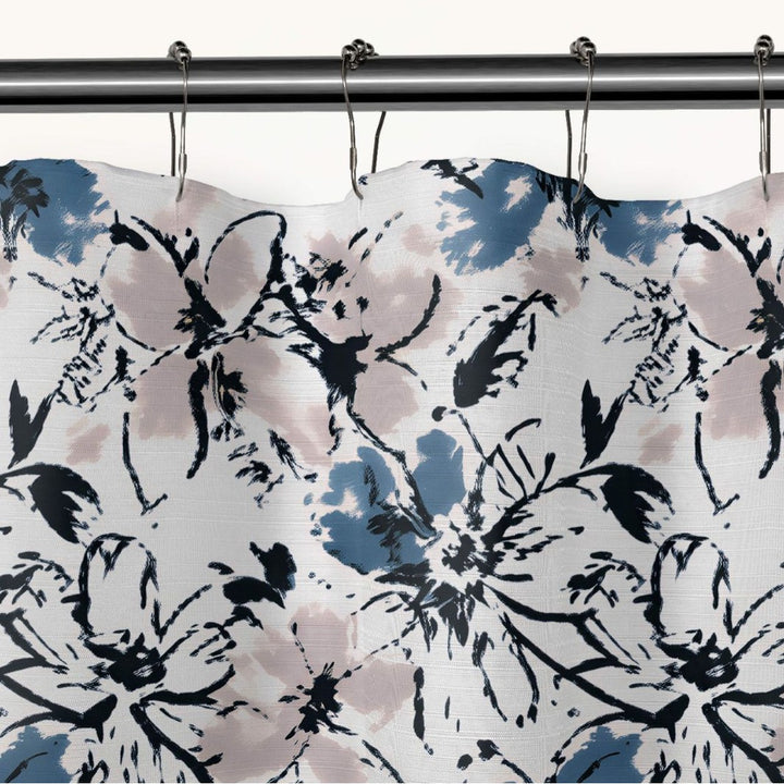 Artistic Floral Print Shower Curtain Stornfield
