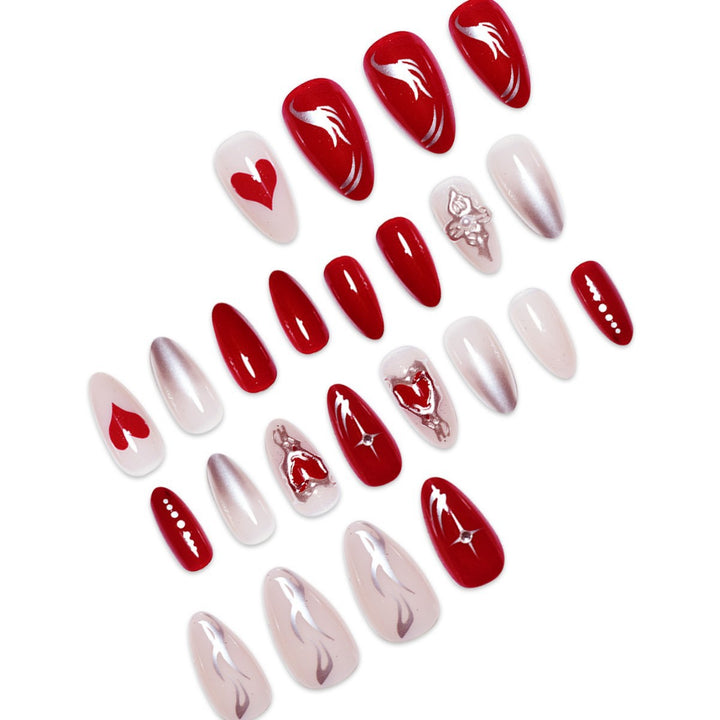 Elaborate Decorative Press-On Nail Extensions Stornfield