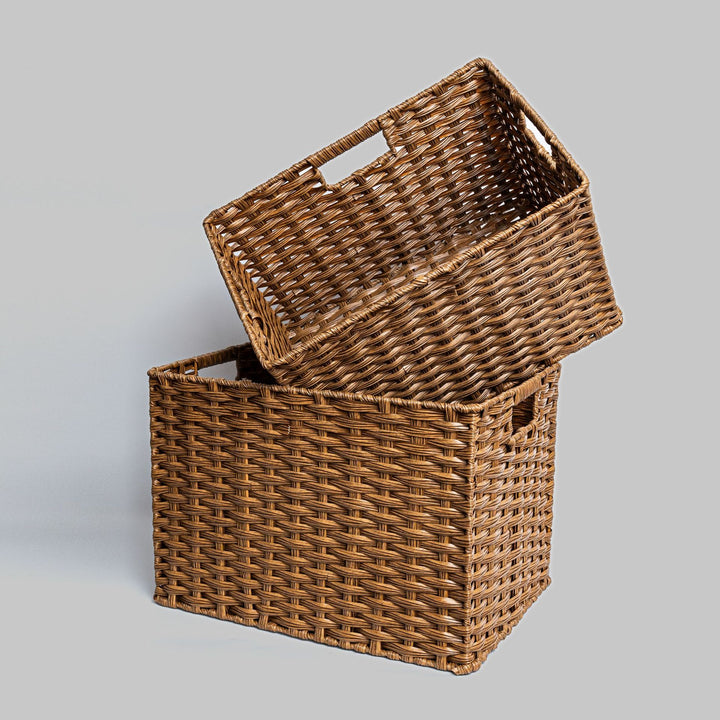Versatile Wicker Storage Bin Stornfield