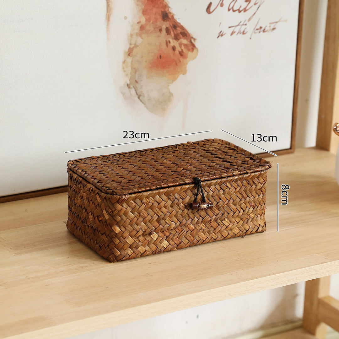 Handcrafted Oval Woven Storage Box Stornfield