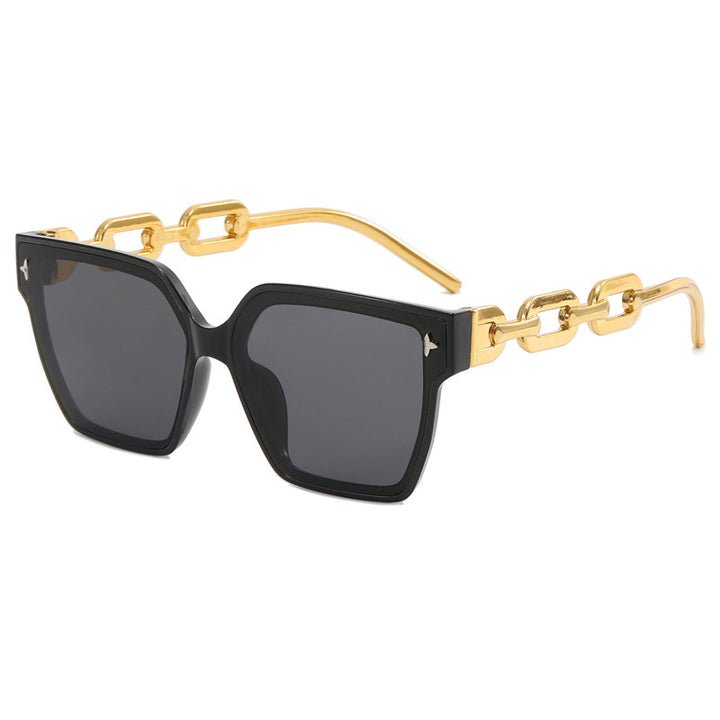Ladies fashionable square sunglasses with luxurious accents Stornfield