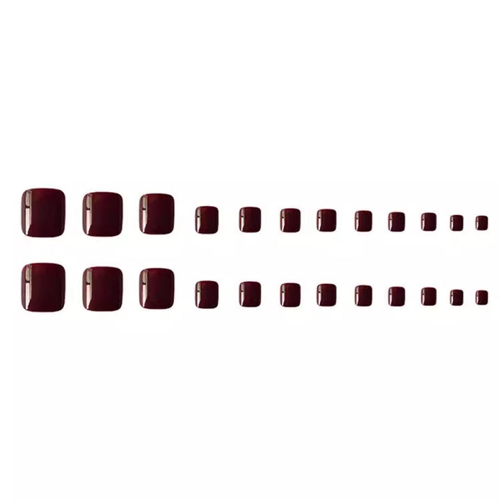 Artificial nail set for pedicured toenails Stornfield