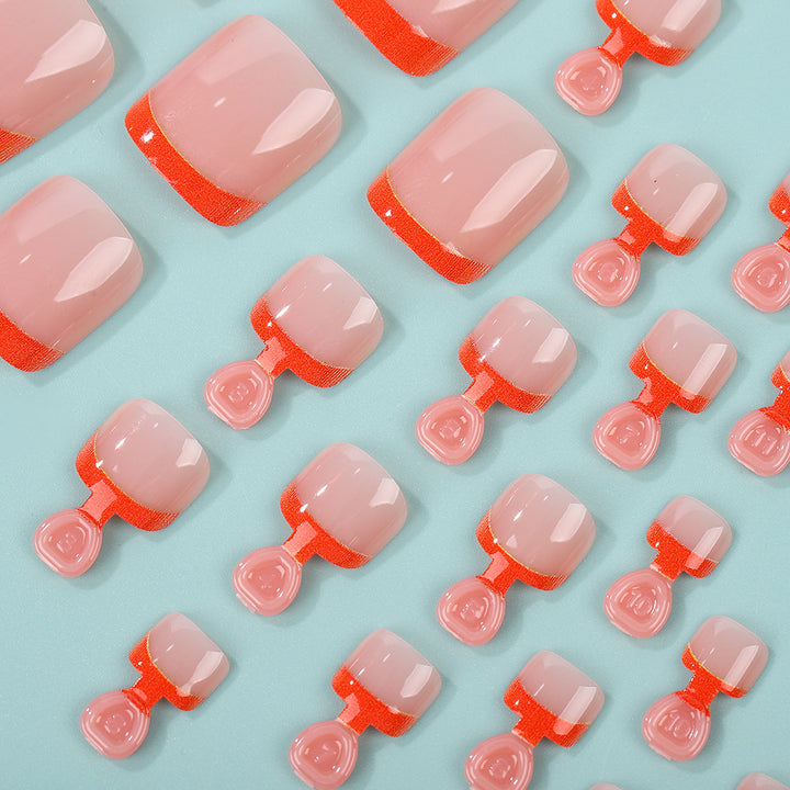 Artificial nails with elegant French design Stornfield