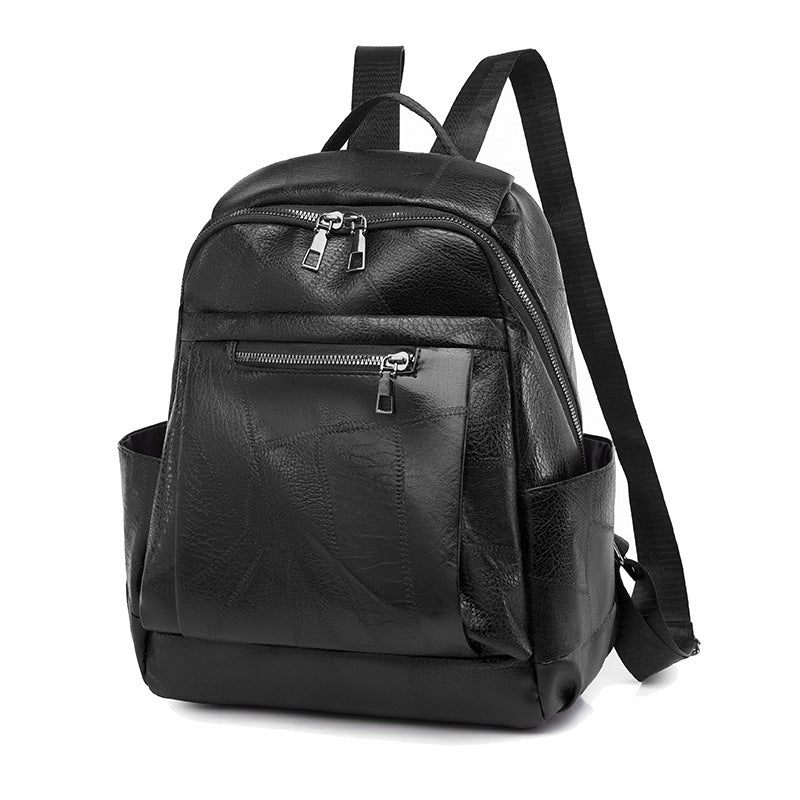 Luxurious Multi-Compartment Leather Backpack Stornfield