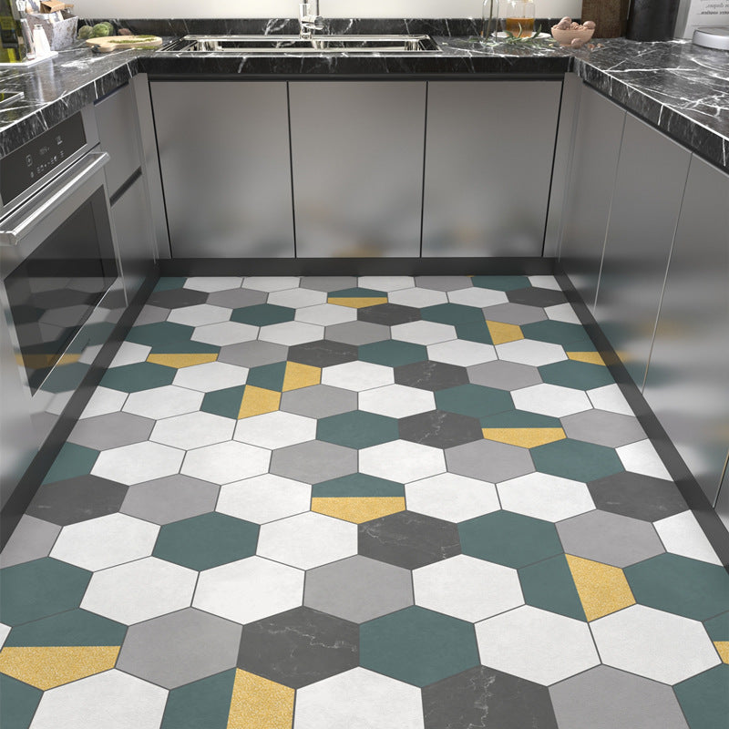 Geometric Honeycomb Pattern Area Rug