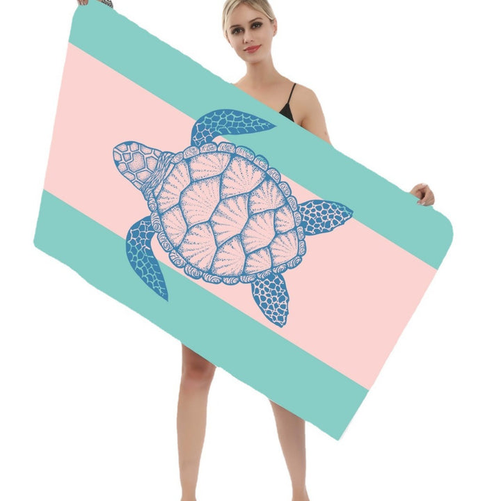 Beach towel with creative dolphin design Stornfield