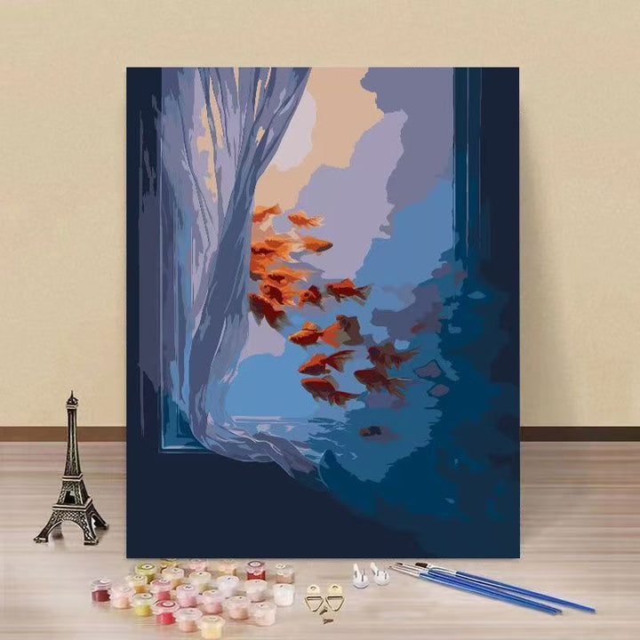 DIY Underwater Scene Paint by Numbers Kit Stornfield