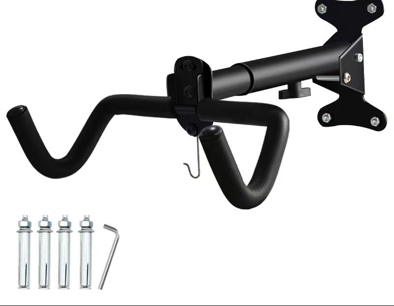 Heavy-Duty Wall-Mounted Bicycle Storage Hook with Padded Dual Arms and Fixed Foldable Mount Stornfield