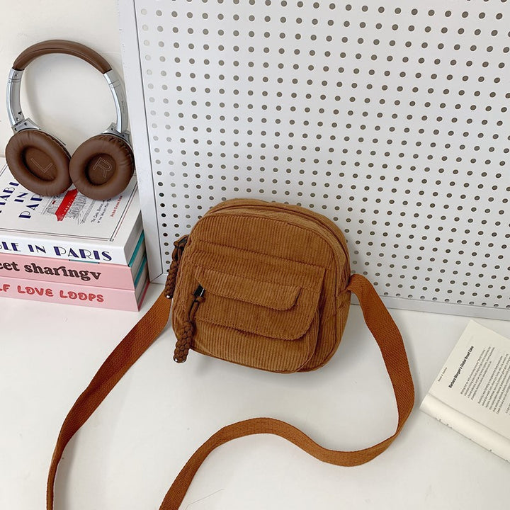 Compact Corduroy Crossbody Bag Stornfield