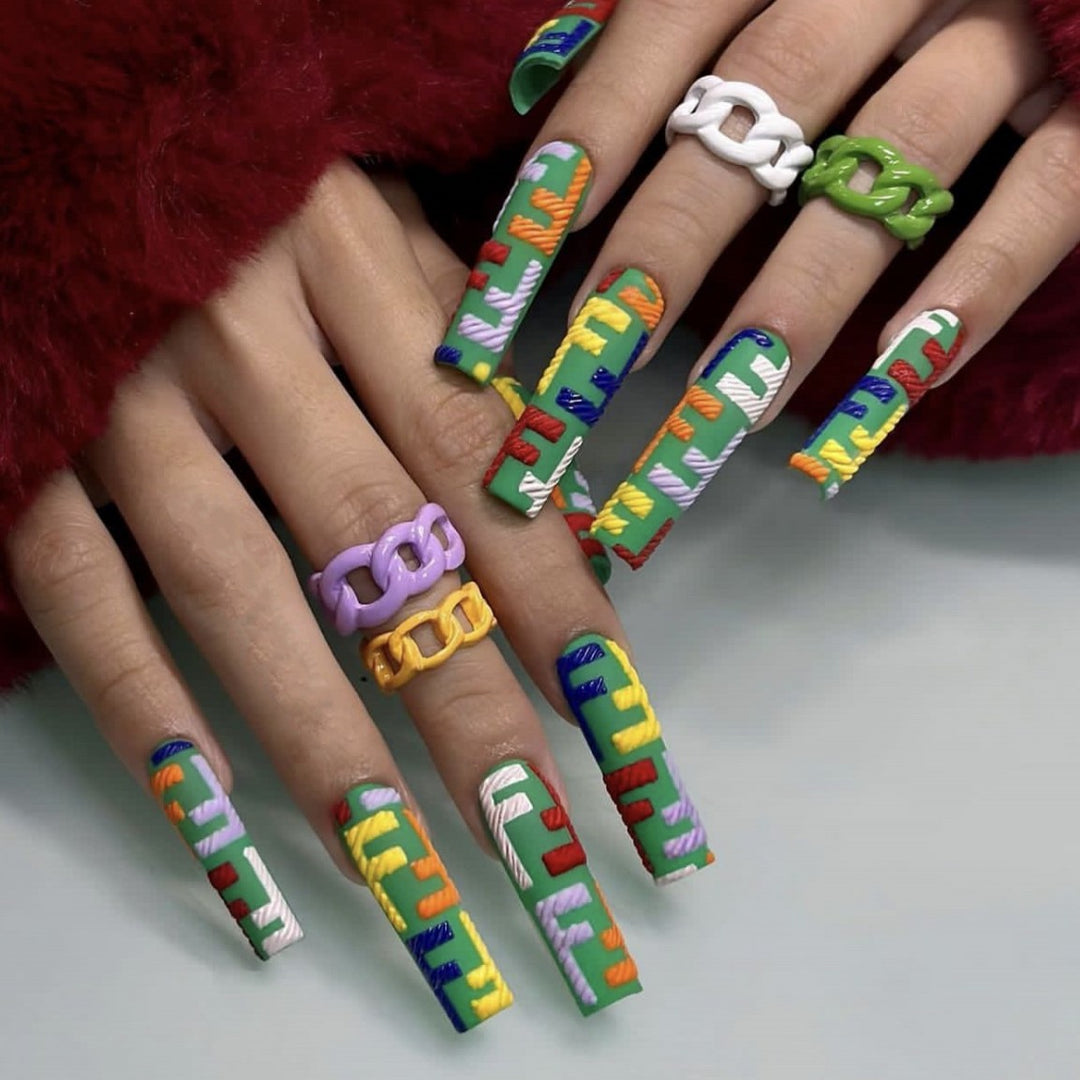 Creative and stylish art nails Stornfield