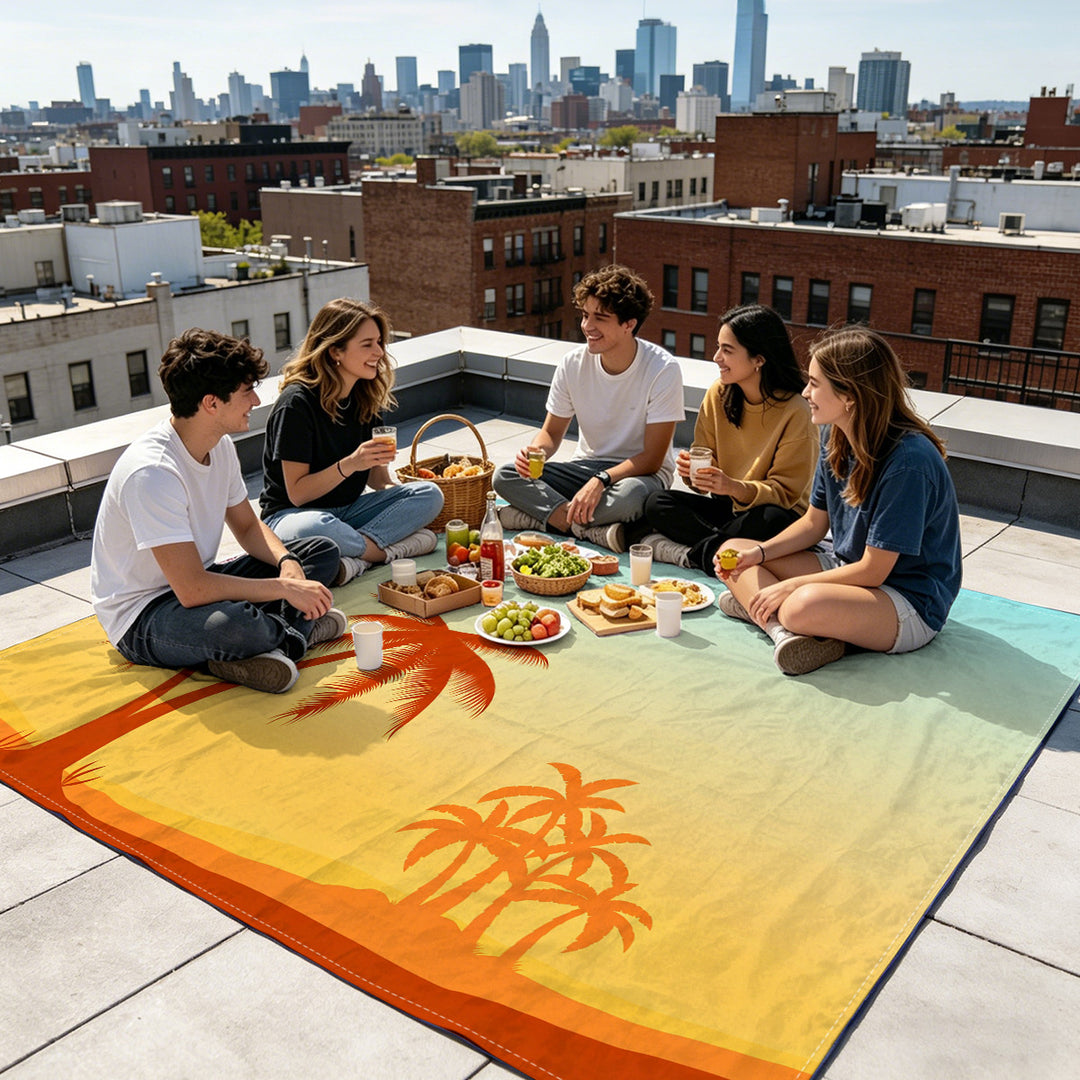Mandala Design Beach Mat Stornfield