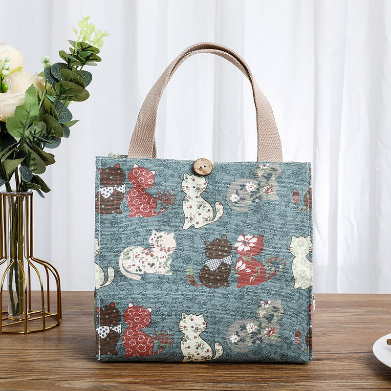 Cute Cat-Themed Storage Tote Stornfield