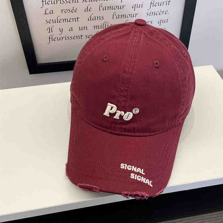 Women's Casual Distressed Embroidered Baseball Cap Stornfield