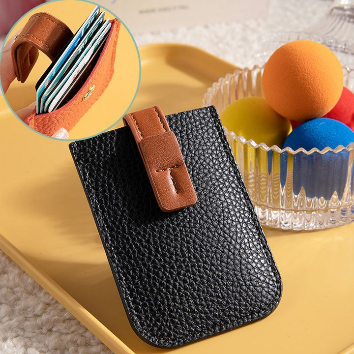 Minimalist RFID-Blocking Leather Card Holder Stornfield