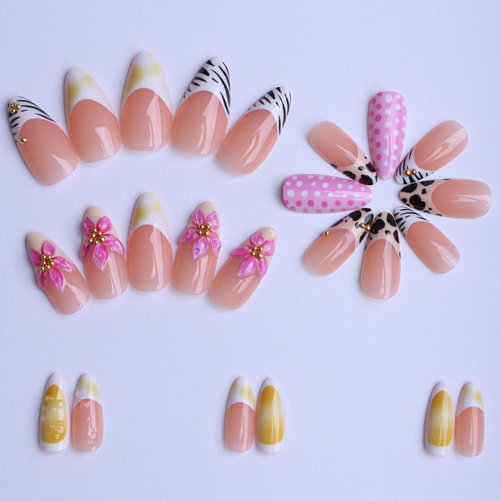 Artful nails with floral and animal designs Stornfield