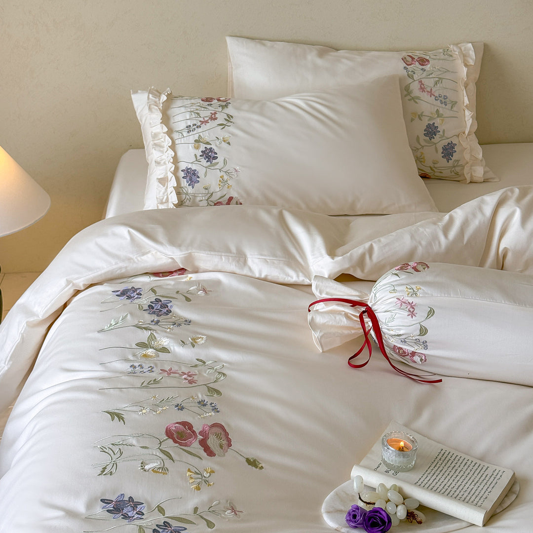 Floral Embroidered Comforter Set Stornfield