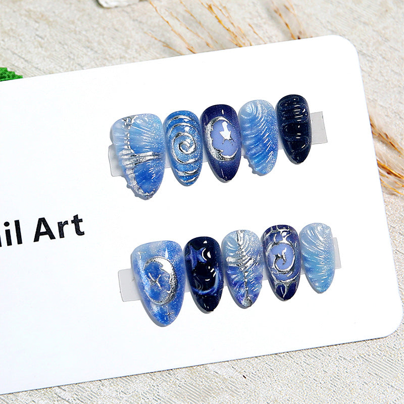 Artistic Galaxy Nail Tips Stornfield
