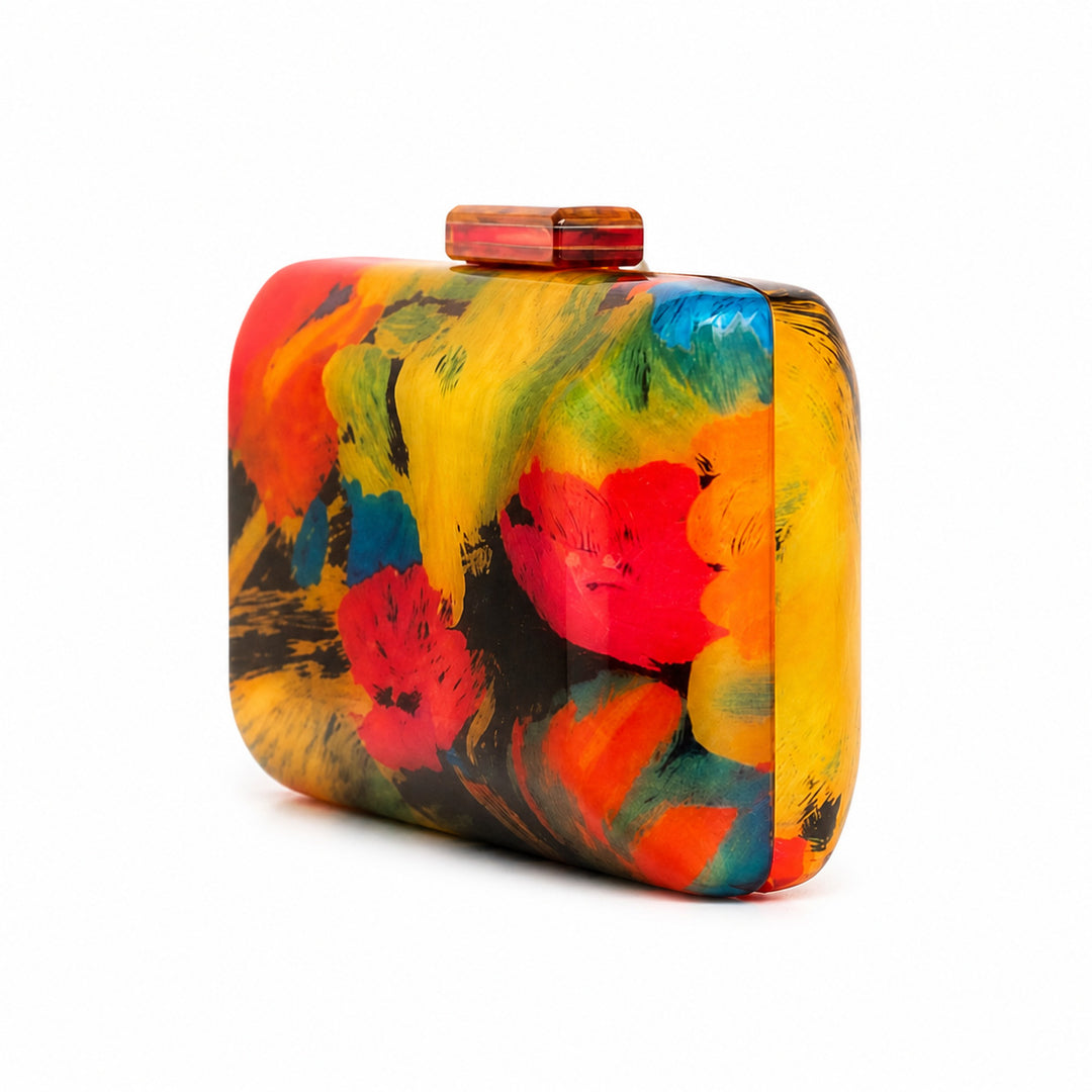 Artistic Acrylic Box Clutch