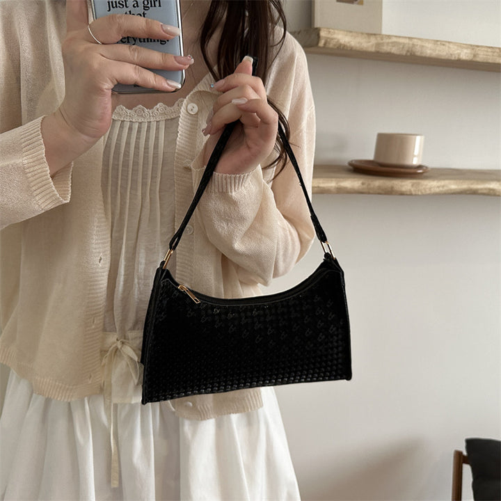 Chic Textured Handheld Purse