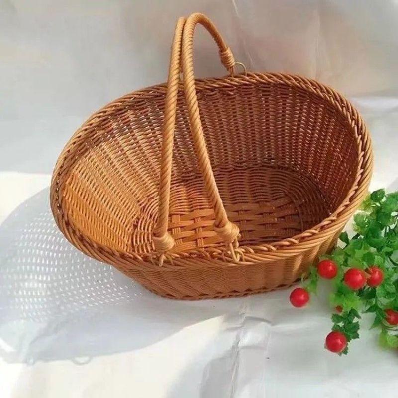 Handcrafted Natural Woven Storage Basket Stornfield