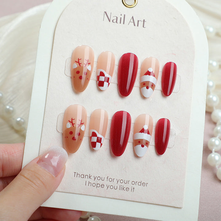 Festive Holiday Press-On Nail Art Set Stornfield