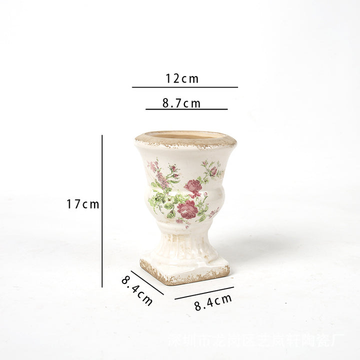 Floral Ceramic Planter Stornfield