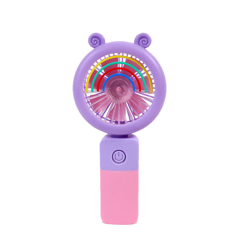 Unisex Portable Hand Fan with Colorful LED Light Effects Stornfield